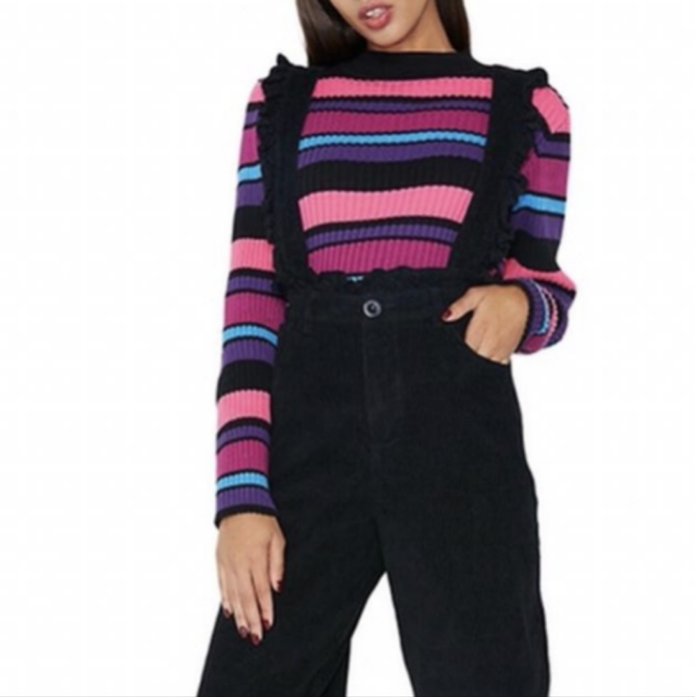 Lazy Oaf Frilly Suspender Dungaree trouser